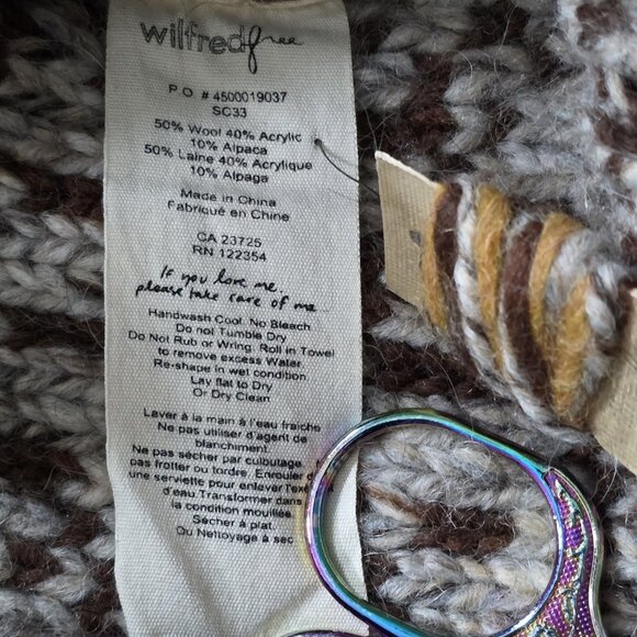 Wilfred Free Cardigan Women S Multi Marled Chunky Knit Wool Blend Buttons Pocket - Picture 11 of 14